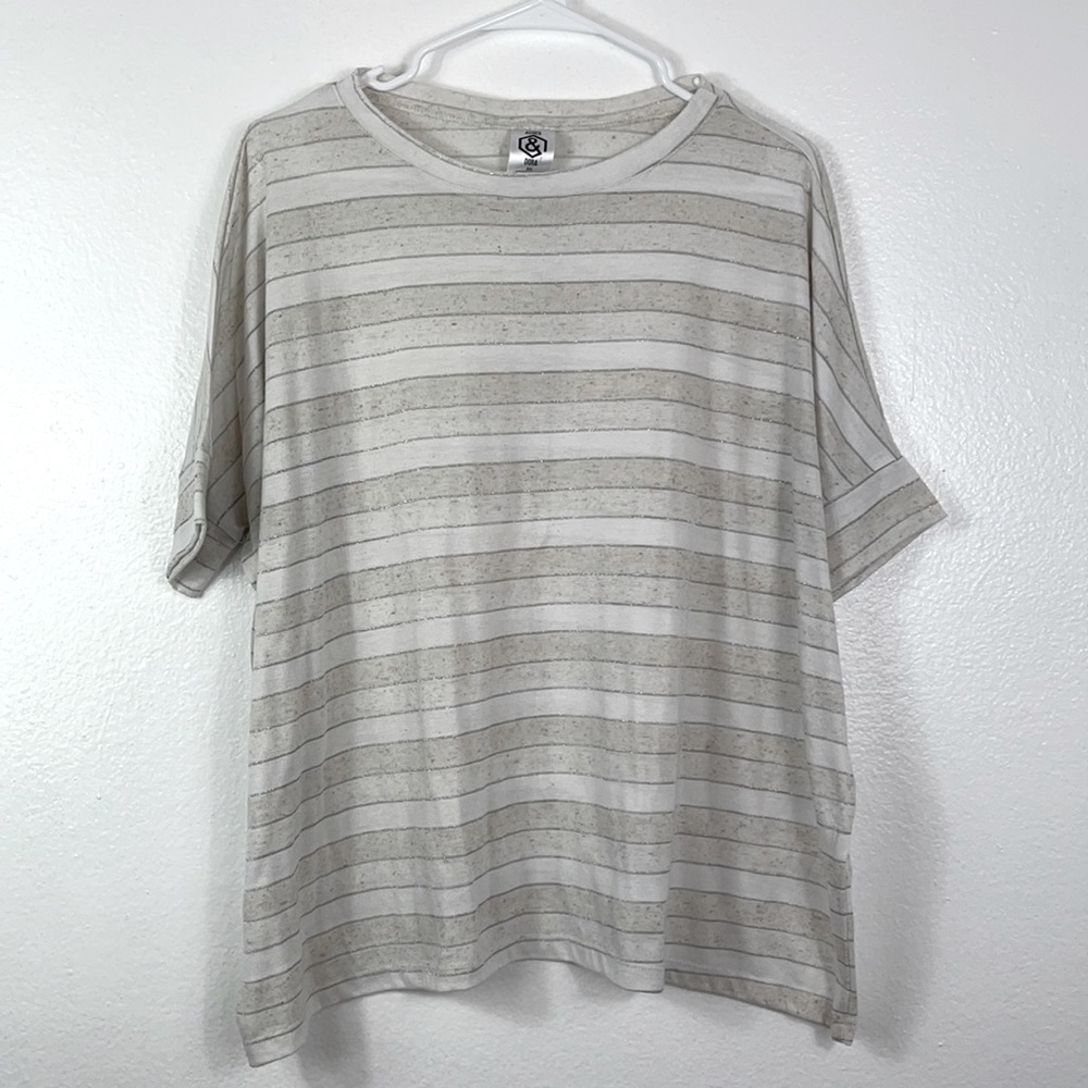 Agnes & Dora Double Striped Top Size M/L
